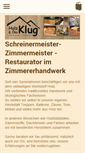 Mobile Screenshot of holz-klug.de